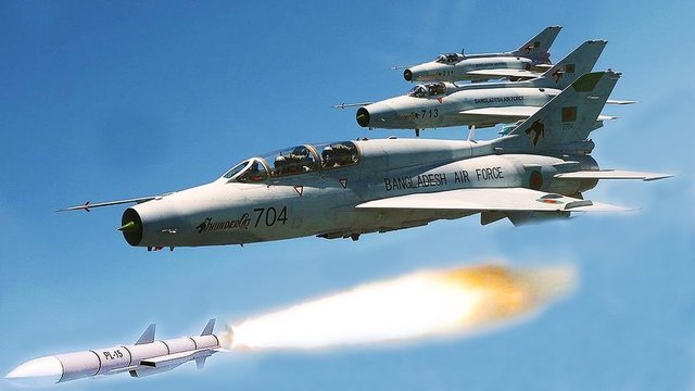 BANGLADEŞ - 45 SAVAŞ UÇAĞI - 37 X F-7 - 8 X MIG-29 - SİPARİŞİ VERİLEN: 12 X SU-30