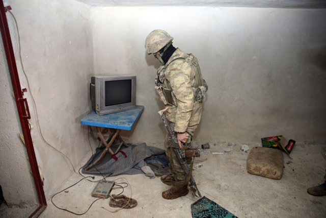 Dün, terör örgütünün televizyonlu tüneli bulunmuştu. 