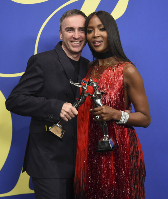 RAF SIMONS, NAOMI CAMPBELL