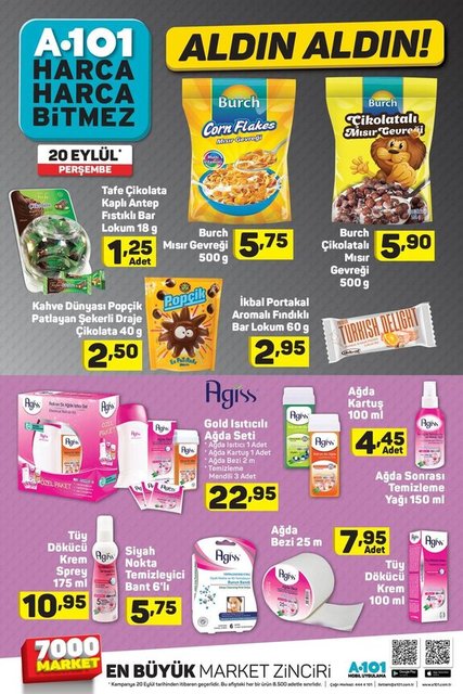 A101 20 Eylül 2018 Aktüel ürünler kataloğu yayımlandı. İndirim takipçilerini ilgilendiren A101 20 Eylül 2018 Aktüel ürünler kataloğunda öne çıkan ürünler cep telefonu, mause ve flaş bellek gibi bir çok teknolojik ürün mevcut. İşte A101 20 Eylül 2018 Aktüel ürünler kataloğu...