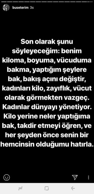 BUSE TERİM  BAHÇEKAPILI'NIN CEVABI