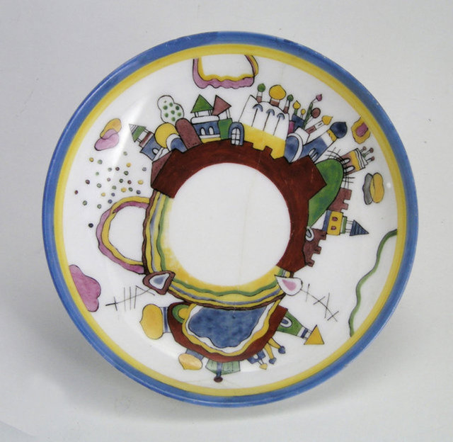 Vasily Kandinsky (1866–1944) Fincan ve Tabağı (Devlet Porselen Fabrikası, Petrograd), 1923