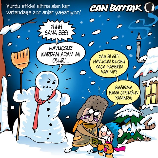 Havuçsuz kardan adam