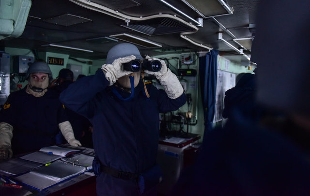 Öte yandan, Deniz Harp Okulu öğrencileri de "Mavi Vatan 2019 Tatbikatı"ndan faydalanarak, savaş gemilerinde donanma stajlarını gerçekleştiriyor.