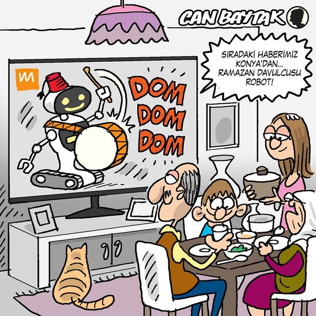 Ramazan davulcusu robot