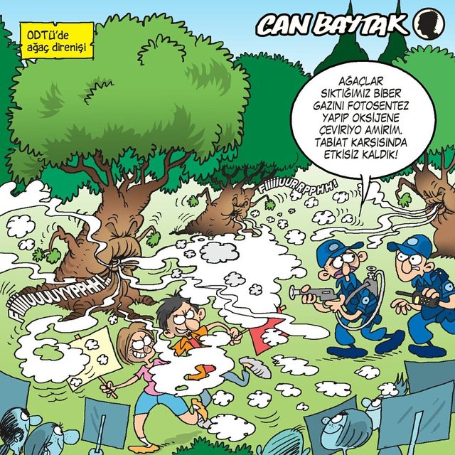 ODTÜ'de ağaç direnişi