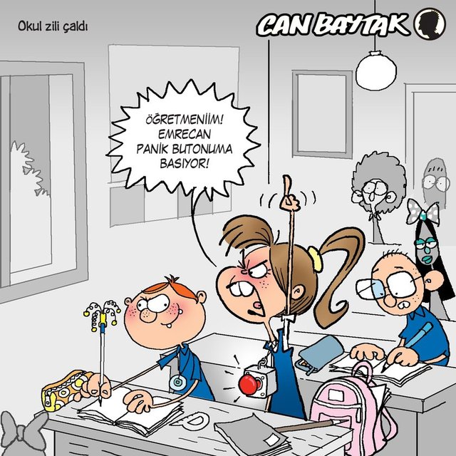 Okul zili çaldı