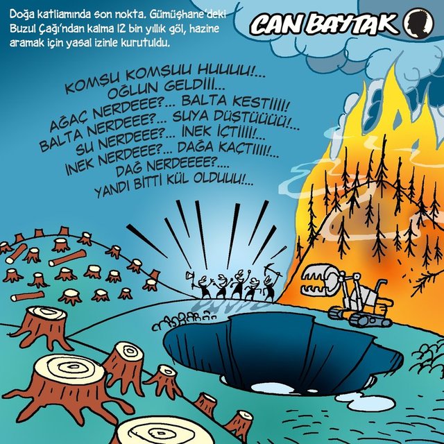 Göl'ü boşaltmak...