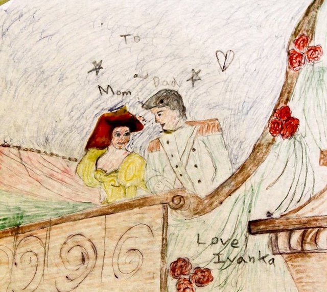 Ivanka Trump, babasını prens, annesini ise prenses olarak resmetmiş.