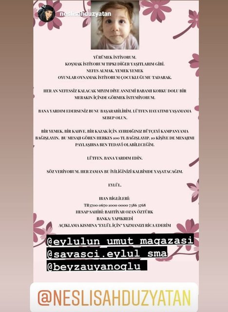 ÇOCUKLAR SÖZ KONUSU OLUNCA ELİNİ TAŞIN ALTINA KOYMAKTAN ÇEKİNMEYEN NESLİŞAH ALKOÇLAR DÜZYATAN DA YARDIMSEVER İSİMLERDEN