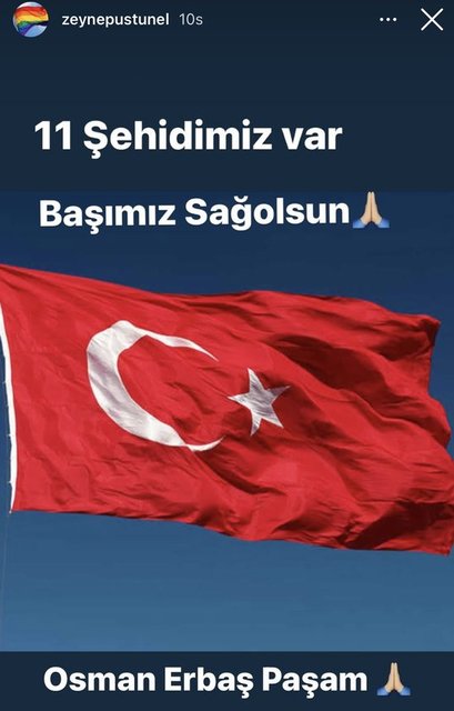 ZEYNEP ÜSTÜNEL ŞEHİTLERİMİZİ ANARAK ÜZÜNTÜSÜNÜ PAYLAŞTI.