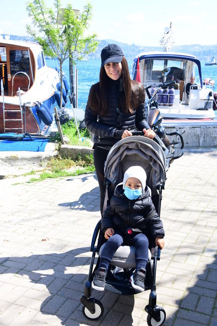 KAZIM KÖSEOĞLU'NUN EŞİ IRMAK KÖSEOĞLU OĞLU ALİ İLE BİRLİKTE BEBEK'E GELDİ.