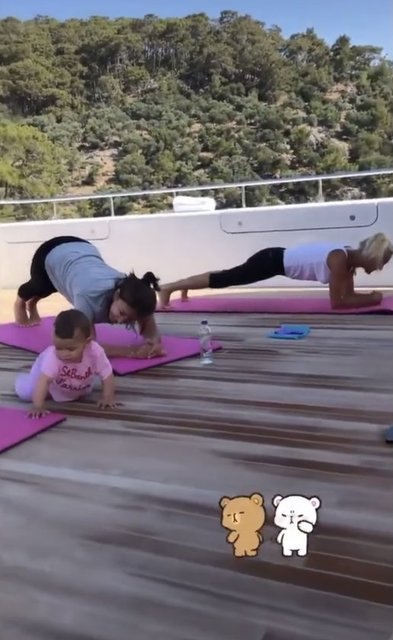 BETTINA MACHLER DOSTLARIYLA BİRLİKTE TEKNEDE SPOR YAPTI