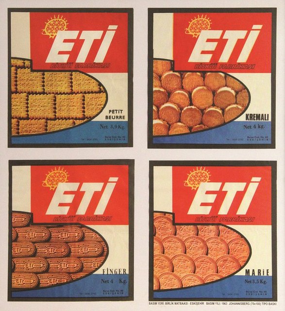 Eti bisküvi çeşitleri. (1960'lar)