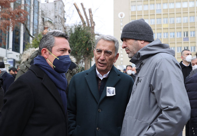 ALİ KOÇ TÖRENDE TAZİYELERİ İLETTİ.