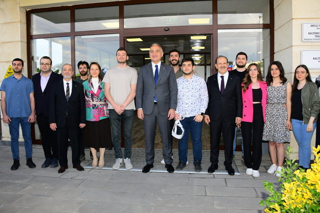 HKÜ MÜTEVELLİ HEYET BAŞKANI CEMAL KALYONCU, KÜLTÜR VE TURİZM BAKANI MEHMET NURİ ERSOY