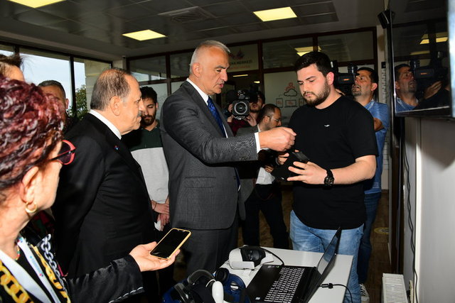 HKÜ MÜTEVELLİ HEYET BAŞKANI CEMAL KALYONCU, KÜLTÜR VE TURİZM BAKANI MEHMET NURİ ERSOY