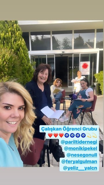 HANDE SEZER PEKCAN, MONİK İPEKEL VE FERYAL SARIMURATOĞLU 'HABABAM SINIFI PARILTIYLA' TİYATRO OYUNUNUN PROVASINDA BİR ARAYA GELDİ.