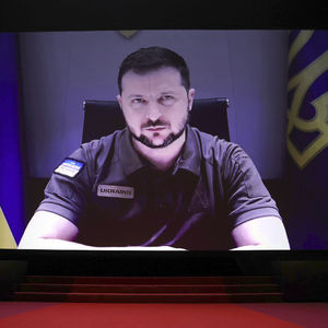 Zelenski canlı yayınla katıldı