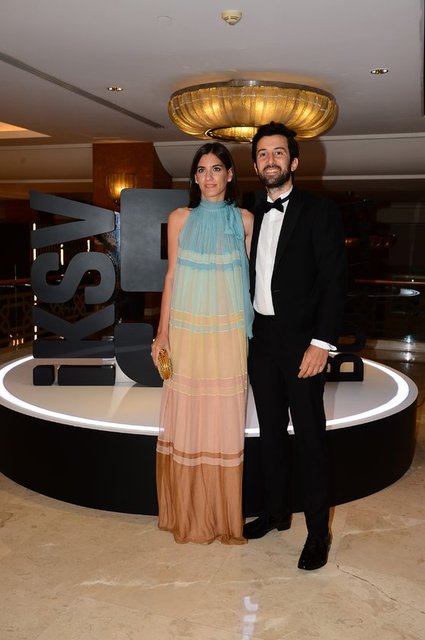 EMRE ECZACIBAŞI VE EŞİ DİLARA ECZACIBAŞI İKSV'NİN 50. YIL GALASINDAYDI.