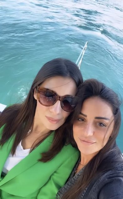 MELİSA VON FABER CASTELL VE MAYA PORTAKAL BİTARGİL TEKNEDE BİR ARAYA GELDİ.