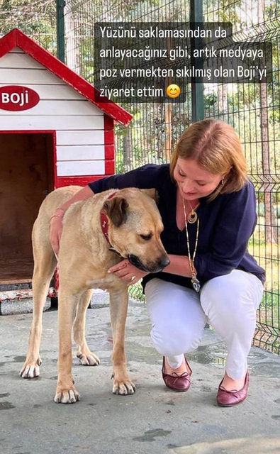 CAROLINE KOÇ KÖPEK BOJİ'Yİ ZİYARET ETTİ.
