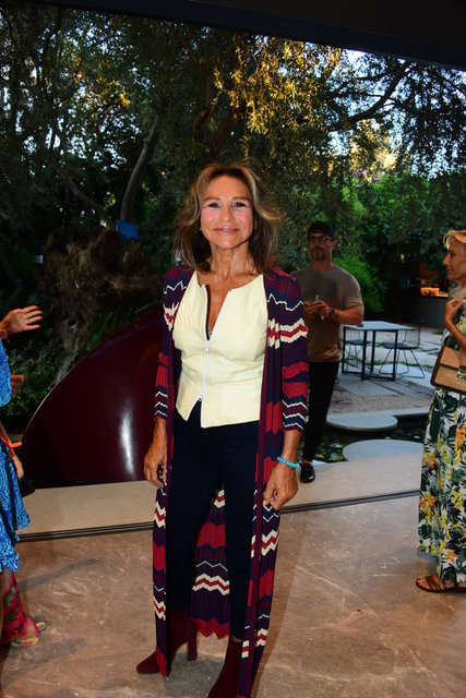 YASEMİN ALOĞLU BODRUM'DA VERİLEN DAVETE KATILDI.