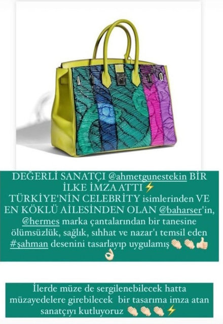 SANATÇI ATMET GÜNEŞTEKİN'İN BAHAR ŞER İÇİN YENİDEN TASARLADIĞI ÇANTA...