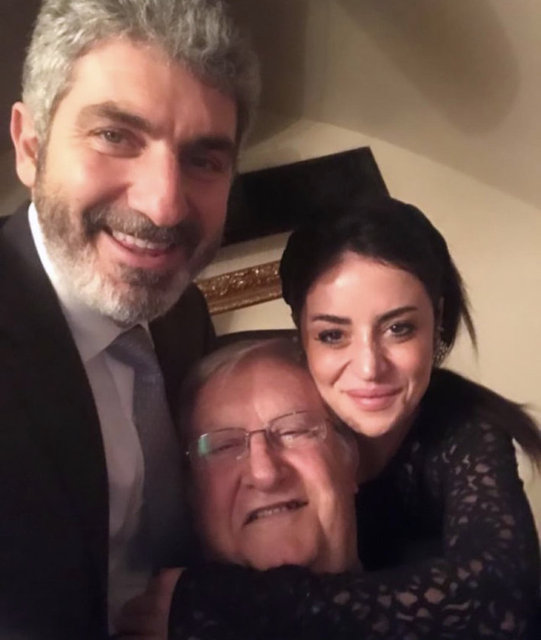 MAYA PORTAKAL VE EŞİ İBRAHİM BİTARGİL BABALARIYLA POZ VEREREK 'HER ZAMAN' NOTUNU DÜŞTÜ