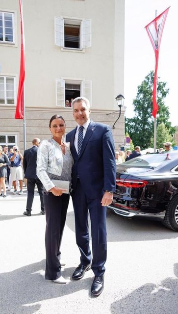 AVUSTURYA BAŞBAKANI KARL NEHAMMER VE EŞİ KATHARINA NEHAMMER