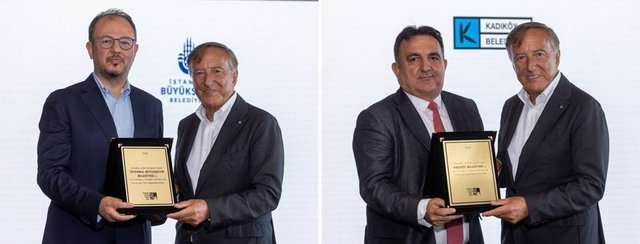 İKSV YÖNETİM KURULU BAŞKANI BÜLENT ECZACIBAŞI FESTİVALE KATKI SAĞLAYAN KURULUŞLARA ÖDÜLLERİNİ ÖZEL BİR GECEDE DAĞITTI.