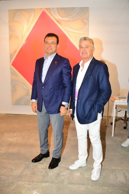 İSTANBUL BÜYÜKŞEHİR BELEDİYE BAŞKANI EKREM İMAMOĞLU VE ALİ GÜRELİ CONTEMPORARY İSTANBUL'DA...