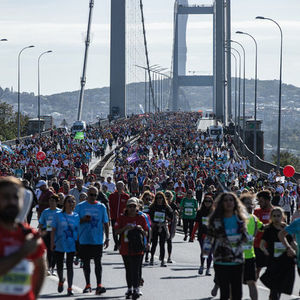 45. İstanbul Maratonu'ndan renkli kareler