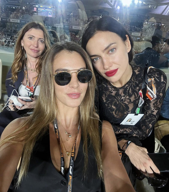 ASLIŞAH ALKOÇLAR DEMİRAĞ ÜNLÜ MODEL IRINA SHAYK İLE BİR ARADA...
