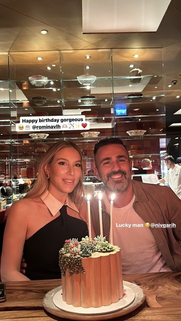 ROMİNA GARİH YENİ YAŞINI EŞİ NİV GARİH VE AİLESİYLE BİRLİKTE KUTLADI