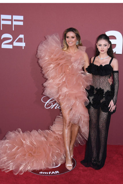 HEIDI KLUM KIZI LENI İLE GALADA