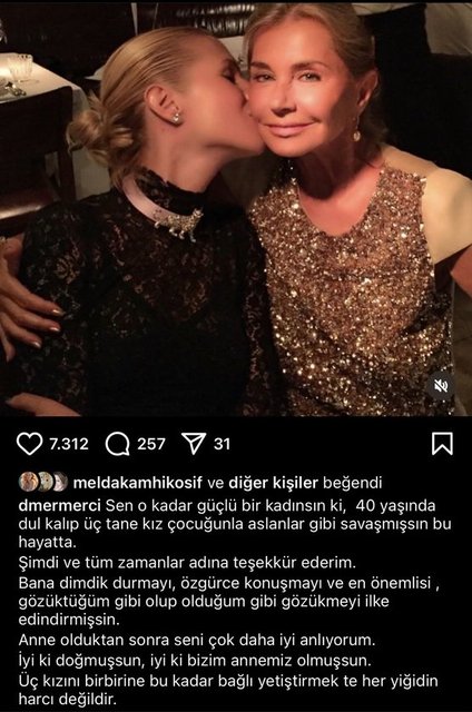 DERİN MERMERCİ ANNESİ ENDER MERMERCİ'NİN 73. YAŞINI INSTAGRAM HESABINDAN YAPTIĞI PAYLAŞIMLA KUTLADI.