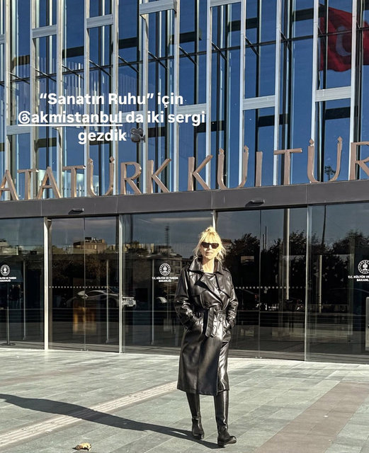 ELİF DÜRÜST SANATIN RUHU PROGRAMI İÇİN AKM'DE ÇEKİM YAPTI.