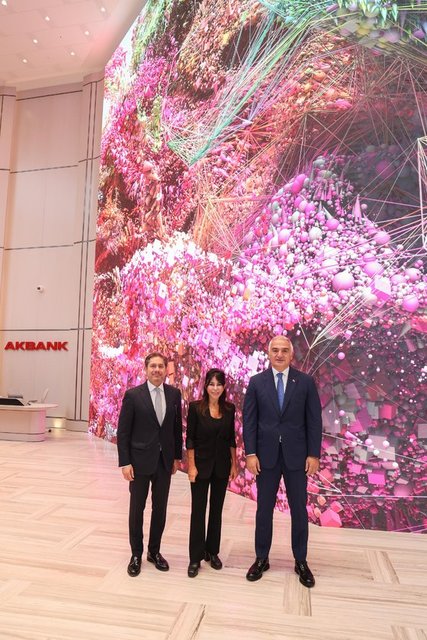 KAAN GÜR, AKBANK YÖNETİM KURULU BAŞKANI SUZAN SABANCI VE KÜLTÜR VE TURİZM BAKANI MEHMET NURİ ERSOY İLE TOPLANTIDA BİR ARAYA GELDİ