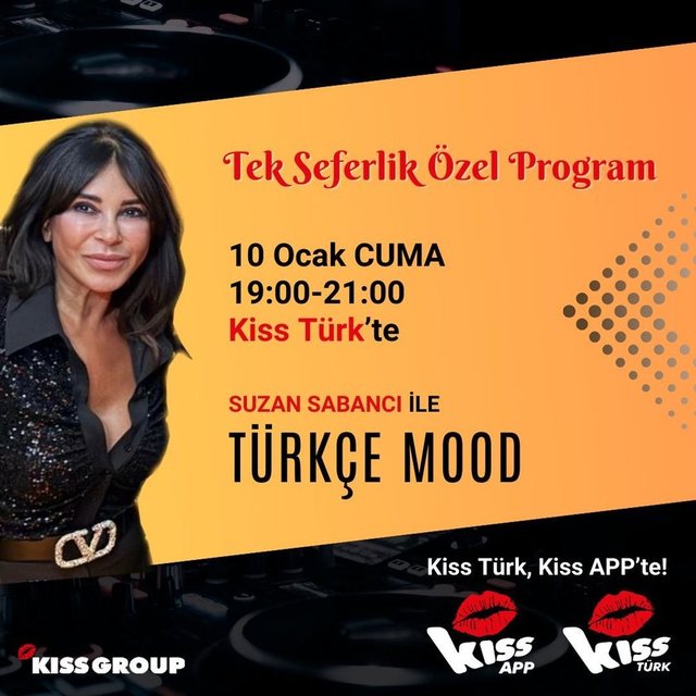 SUZAN SABANCI ÖZEL PROGRAMLA TÜRKÇE MÜZİKLER ÇALACAĞI BİR RADYO PROGRAMI YAPACAK