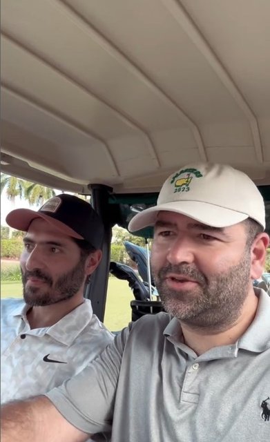 GENÇ İŞ İNSANI BUĞRA TOPLUSOY ESKİ FUTBOLCU HAMİT ALTINTOP İLE GOLF OYNADI