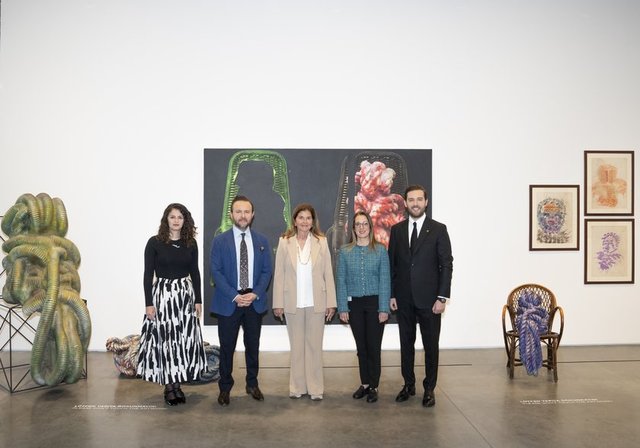 NAZ UĞURLU BENEK, GÖKHAN ÇETİNSAYA, İSTANBUL MODERN YÖNETİM KURLU BAŞKANI OYA ECZACIBAŞI, ÖYKÜ ÖZSOY SAĞNAK, OĞUZHAN ÇETİNSAYA