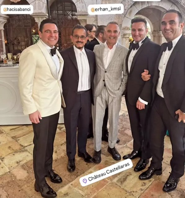 ERHAN KAMIŞLI, HACI SABANCI, ALİ SABANCI VE CAN KÖSEOĞLU DAVET ÖNCESİ BU POZU VERDİ