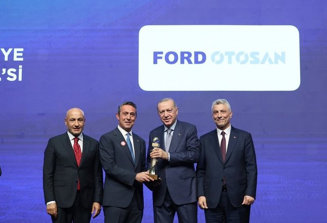 TİM BAŞKANI MUSTAFA GÜLTEPE, CUMHURBAŞKANI RECEP TAYYİP ERDOĞAN, ALİ KOÇ 
