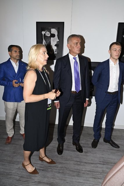 BARBARA CAFERİN, TÜRKİYE FUTBOL FEDERASYONU BAŞKANI İBRAHİM HACIOSMANOĞLU