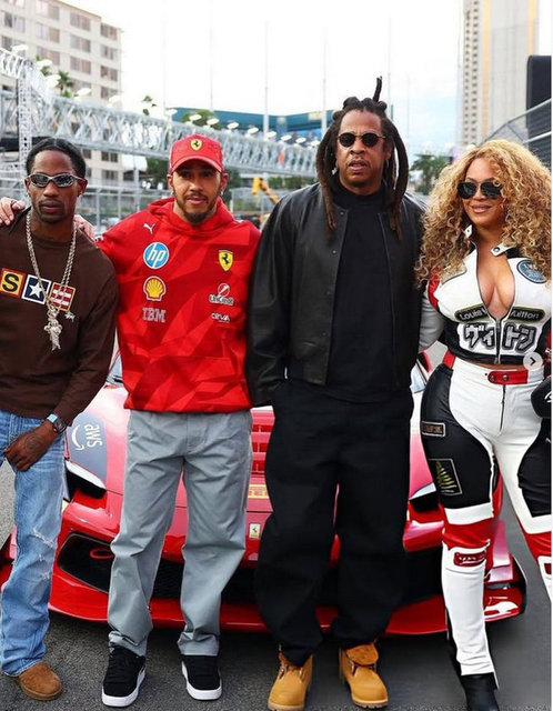 BEYONCE-JAY-Z, LEWIS HAMILTON