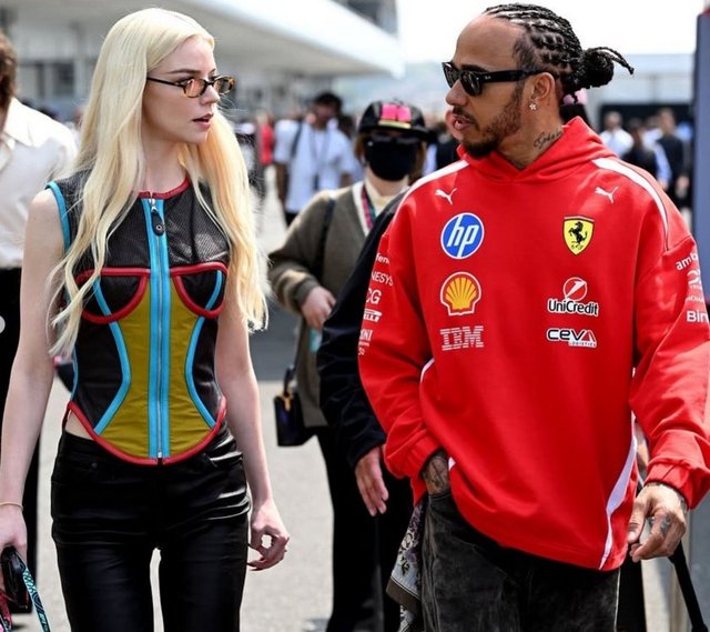 ANYA TAYLOR JOY, LEWIS HAMILTON