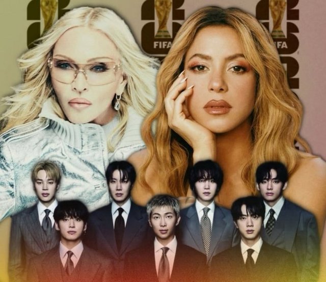 MADONNA, SHAKIRA, BTS