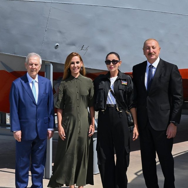 AZİZ YILDIRIM, HANDE GAMGAM, MEHRİBAN ALİYEVA VE AZERBAYCAN CUMHURBAŞKANI İLHAM ALİYEV