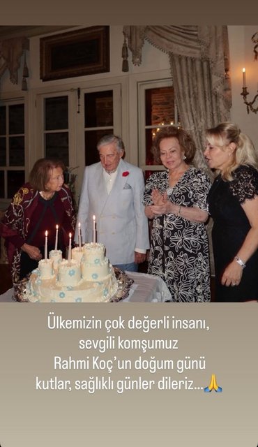 SEMAHAT ARSEL, RAHMİ KOÇ, ÖZCAN SABANCI, DEMET SABANCI ÇETİNDOĞAN